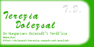 terezia dolezsal business card